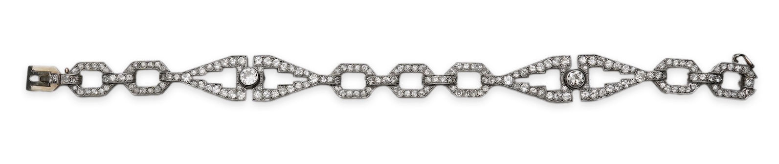 An Art Deco diamond bracelet, France, circa 1930